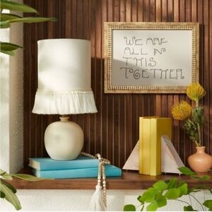 One JUNGALOW X OPALHOUSE stone pyramid bookend